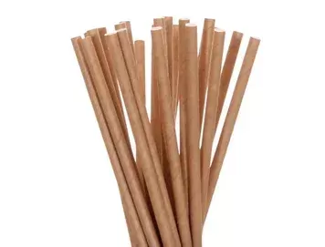 Трубочка паперова крафт (50 шт.) 