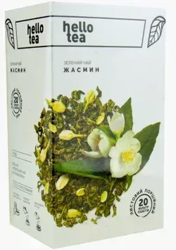 Чай Hello tea "Жасмін" пакетований (20*2 г)