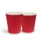 400 мл. стакан гофрований двошаровий червоний (25 шт/рук) Кр-90