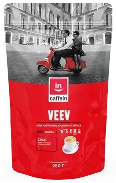 Veev CAFFEIN кава в зернах бленд арабіки 0,25 кг