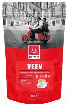 Veev CAFFEIN кава мелена бленд арабік 0,25 кг