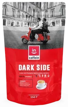 Dark side CAFFEIN кава мелена бленд арабіки 0,25 кг